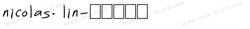 nicolas. lin字体转换